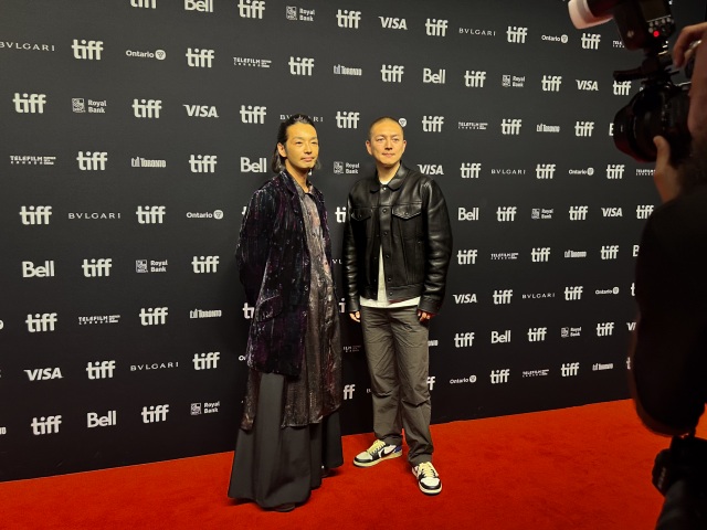 トロント国際映画祭でワールドプレミア上映された映画『大いなる不在』（左から）森山未來、近浦啓監督の画像