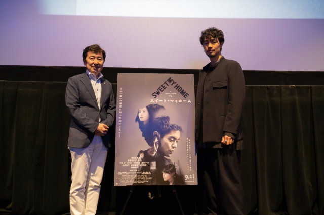 映画『スイート・マイホーム』（公開中）のトークイベントに登壇した（左から）笠井信輔、齊藤工監督の画像
