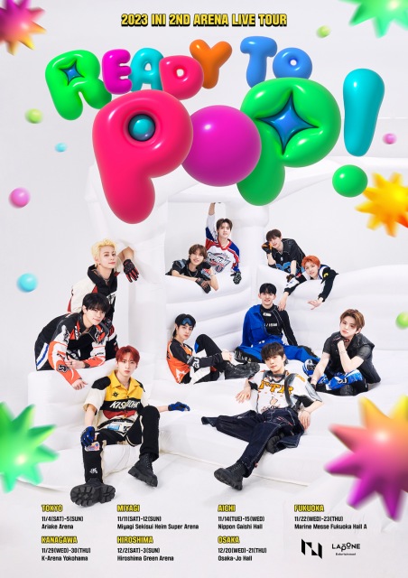 『2023 INI 2ND ARENA LIVE TOUR [READY TO POP!]』キービジュアルの画像