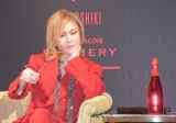 『Y by YOSHIKI×CHAMPAGNE POMMERY Brut Rose』発表記者会見に参加したYOSHIKI （C）ORICON NewS inc.の画像