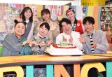 TBS『王様のブランチ』30年目突入を祝った（前列左から）江上敬子、近藤くみこ、藤森慎吾、八村倫太郎、（後列左から）若林有子、松元絵里花、小林麗菜 （C）ORICON NewS inc.