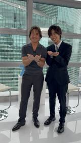 23日放送『ZIP!』（左から）トム・クルーズ、阿部亮平（C）NTV