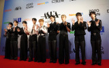 『ASIA STAR ENTERTAINER AWARDS 2025』レッドカーペットに登場した&TEAM（左から）FUMA、EJ、YUMA、JO、HARUA、K、MAKI、NICHOLAS、TAKI （C）ORICON NewS inc.