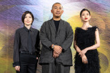 映画『旅と日々』（11月7日公開） シム・ウンギョン、三宅唱監督、河合優実（C）2025『旅と日々』製作委員会
