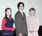 NHKドラマ『終活シェアハウス』合同取材に参加した（左から）畑芽育、城桧吏、竹下景子（C）ORICON NewS inc.